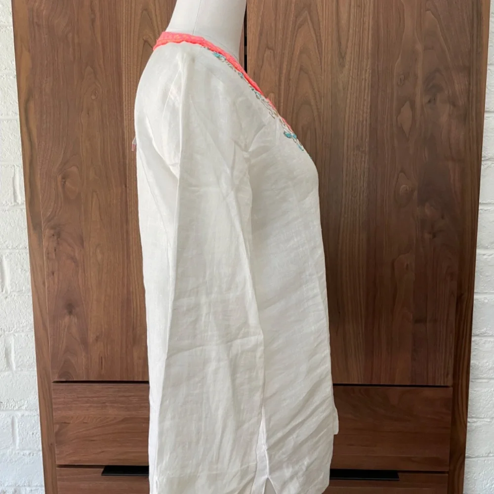 LILLY PULITZER White Linen Tunic NWT - size M - Picture 5 of 9